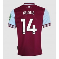 Fotbalové Dres West Ham United Mohammed Kudus #14 Domácí 2024-25 Krátký Rukáv